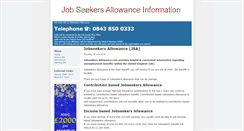 Desktop Screenshot of jobseekers-allowance.com