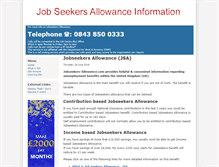 Tablet Screenshot of jobseekers-allowance.com